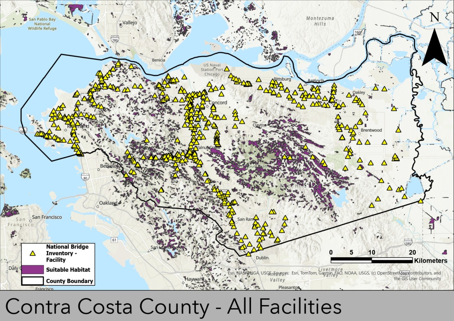Transportation facility assessment for bat use in Contra Costa County ...